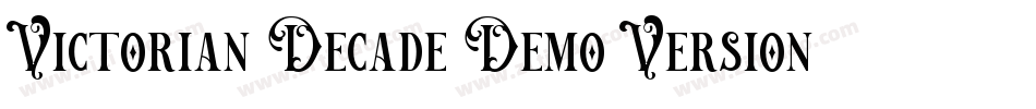 Victorian Decade Demo Version字体转换